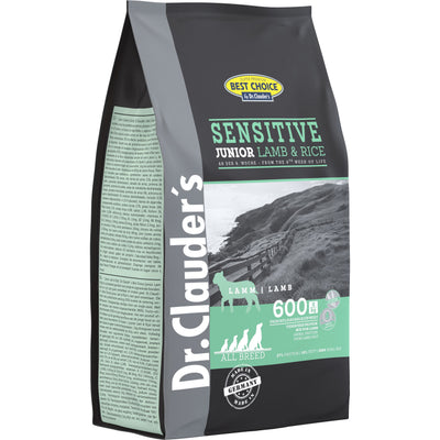 4kg Hvalpefoder med Lam og Ris | Glutenfri Hundefoder | Dr.Clauder's Tørfoder