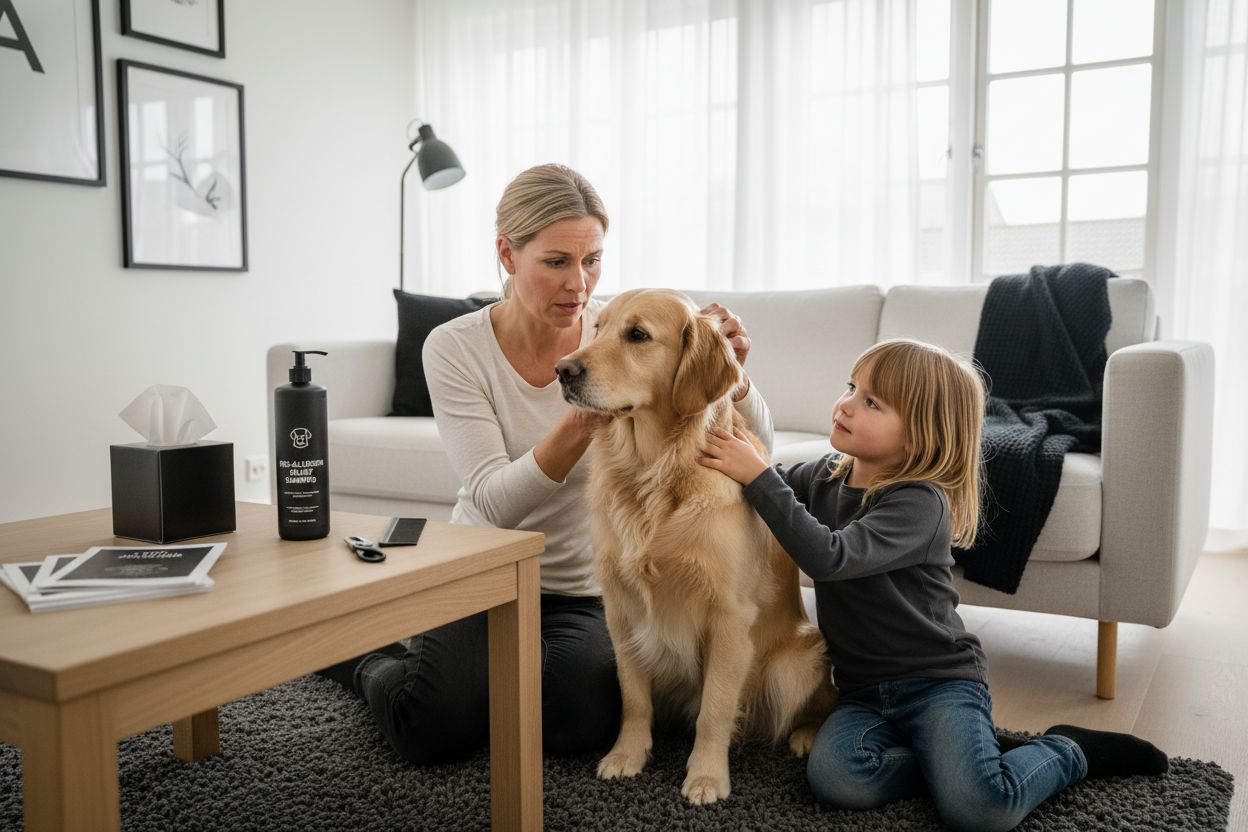 hund allergi symptomer, dansk hjem, hundeejer