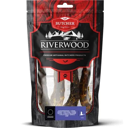 Tyggeben til hunde | Gåsehalse | 200g | Riverwood Tyggeben