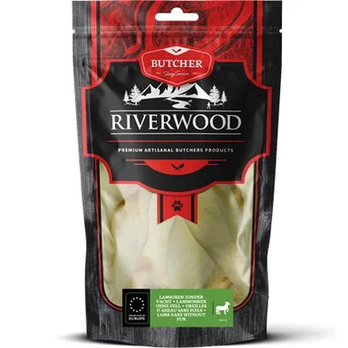 Tyggeben til hunde | Lammeører uden pels | 100g | Riverwood Tyggeben
