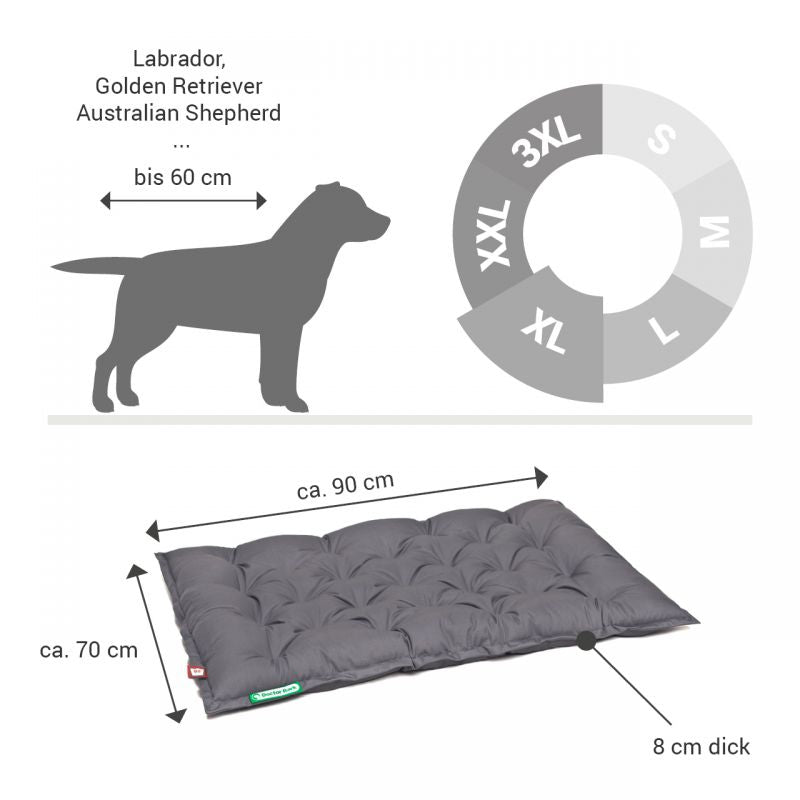 DOCTOR BARK Ortopædisk Country Hundepude | Grå | Hypoallergenic