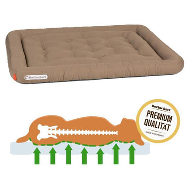 DOCTOR BARK Ortopædiske Hundepude Gyldenbrun Hypoallergenic