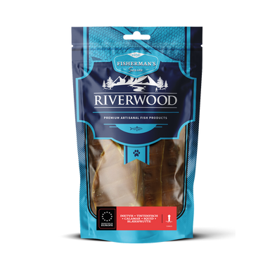 Tørret fisk til hund | Blæksprutte | 100 gr. | Riverwood Tyggeben