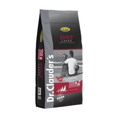 12,5kg Adult Large | Hundefoder til Store Racer | Grønlæbet Musling + Glucosamin | Dr.Clauder's Tørfoder