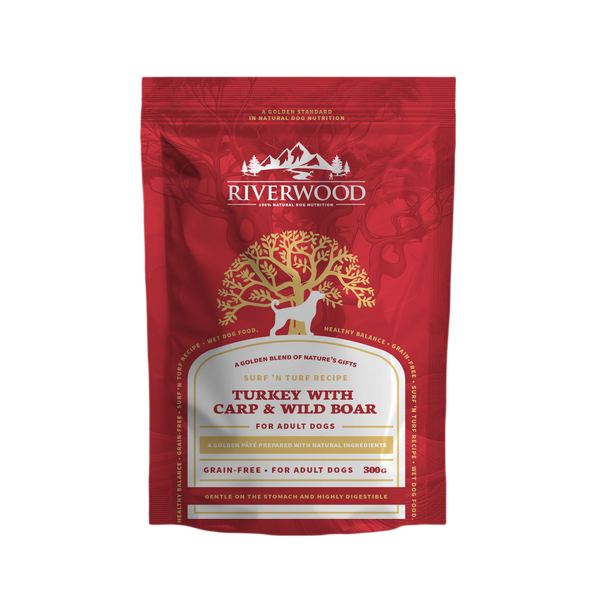 Riverwood vådfoder | Surf 'n Turf Kalkun med Vildsvin & Karpe | 300 g