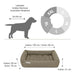 DOCTOR BARK Ortopædisk Hundeseng Hypoallergenic | Gyldenbrun