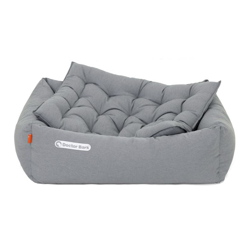 DOCTOR BARK Ortopædisk Hundeseng Hypoallergenic | Lysegrå