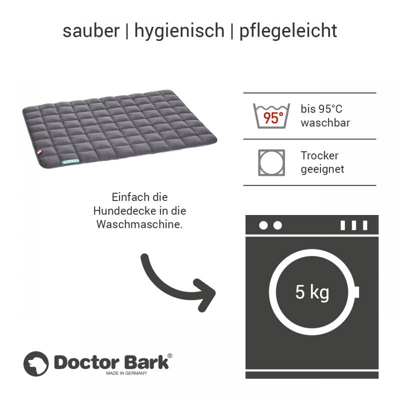 DOCTOR BARK Hundetæppe Hypoallergenic | Grå