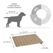 DOCTOR BARK Hundetæppe Hypoallergenic | Vendbar Karamel / Mosgrøn