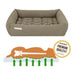 DOCTOR BARK Ortopædisk Hundeseng Hypoallergenic | Gyldenbrun