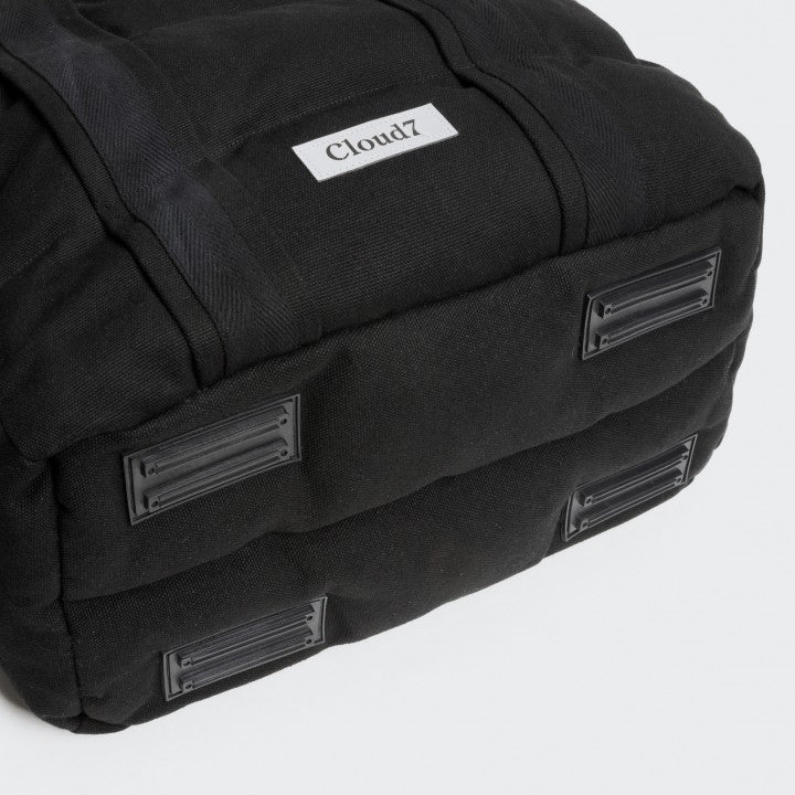 Cloud 7 Hundetaske  Bergamo Canvas Black str M
